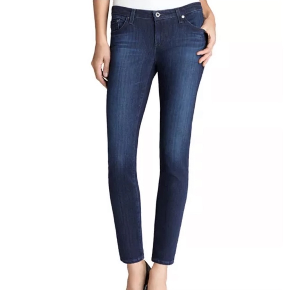 Anthropologie AG Adriano Goldschmied Distressed Legging Ankle Super Skinny Ankle